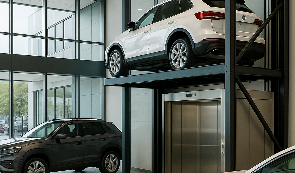 Ascensores para vehículos en concesionarios