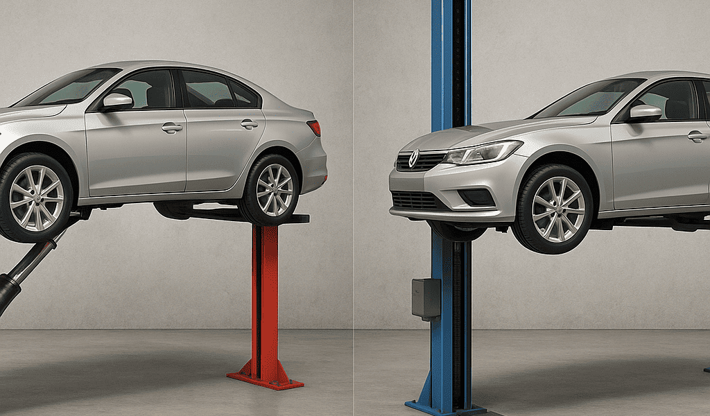 Elevadores de autos hidráulicos vs. Eléctricos