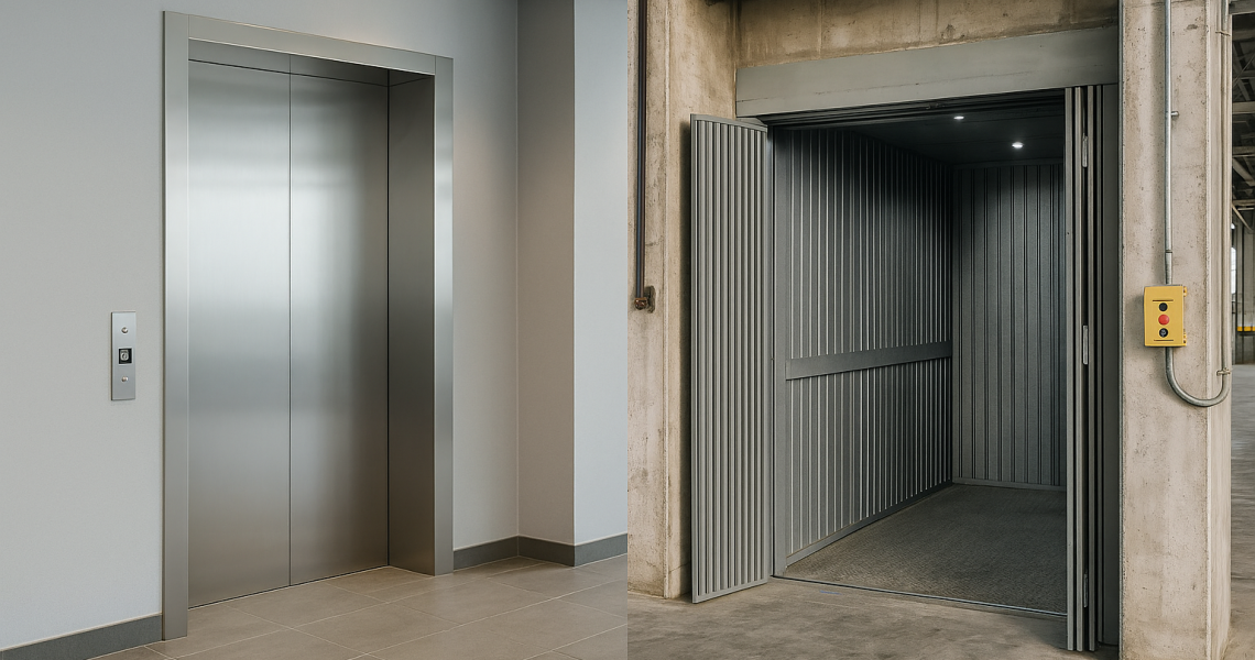 Comparativa ascensor comercial o industrial