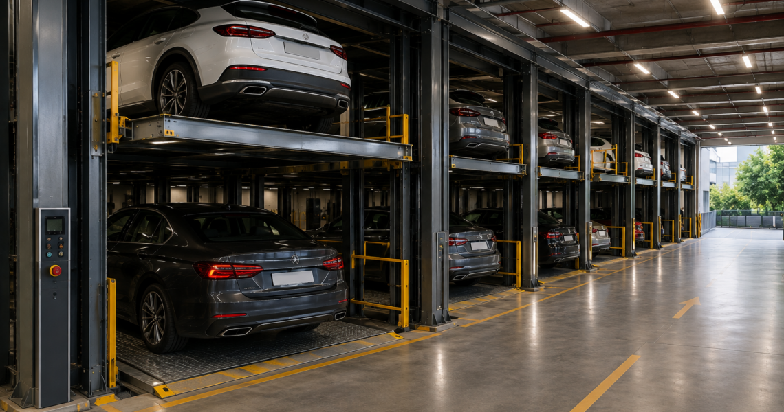 Sistemas de elevador para autos en México para alto flujo en estacionamientos comerciales