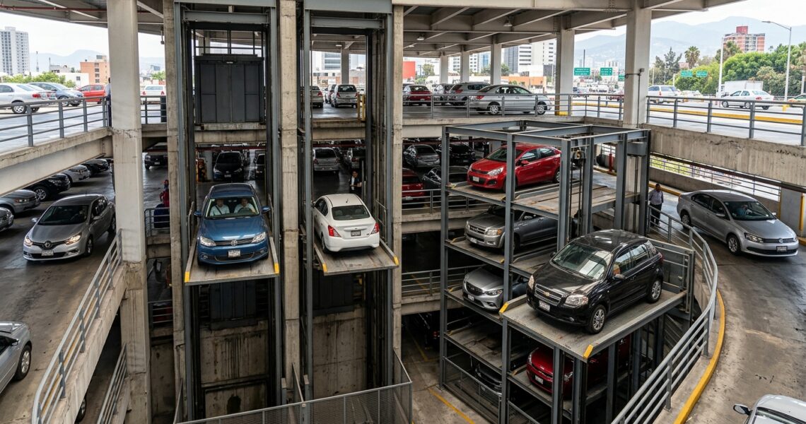 Opciones de elevadores para autos en México para uso diario intensivo en estacionamientos
