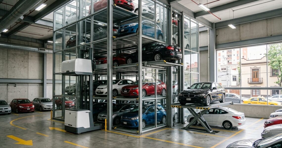 Opciones de elevadores para autos en México para ganar cajones de estacionamiento