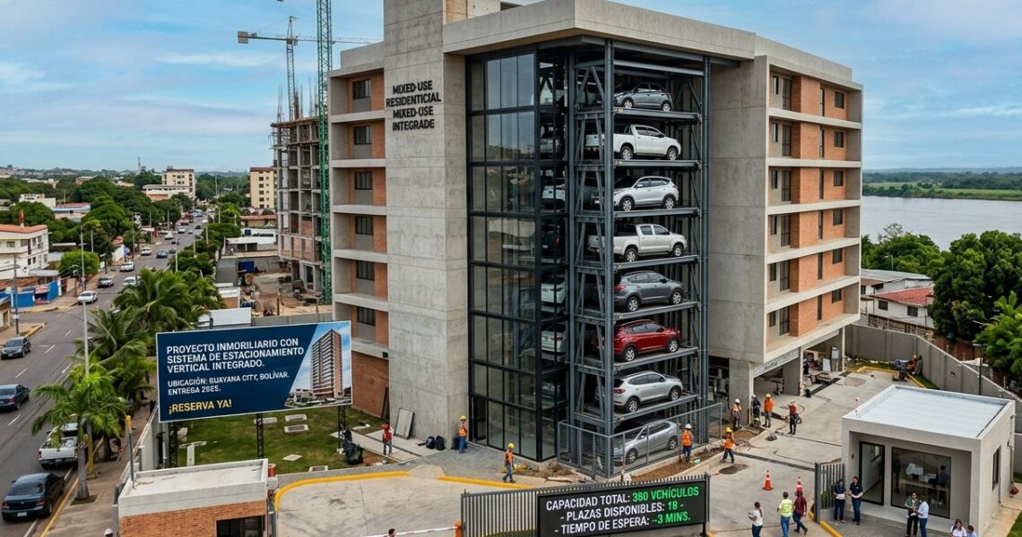 Criterios sobre cómo elegir sistemas de estacionamiento vertical para desarrollos en México según el proyecto.